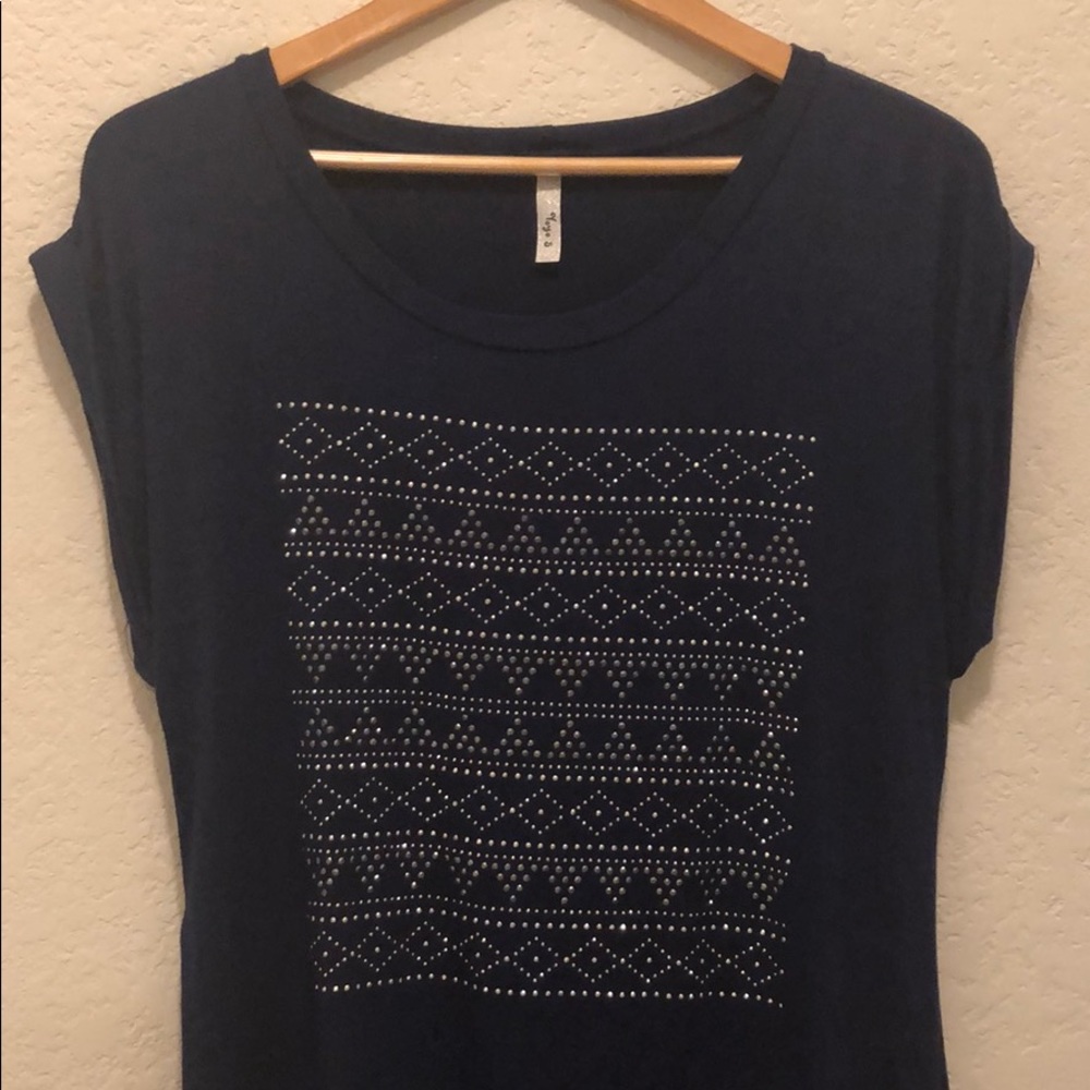 Navy studded dress
